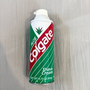 Vtg Colgate Aloe Shave Cream 14.75 Oz FULL Sensitive Skin Discontinued